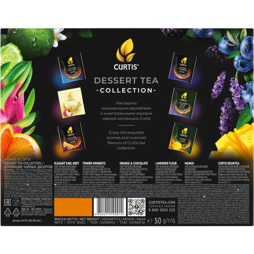Curtis Dessert Tea Kollekció, 6 különböző remek Curtis íz, 30 filter, megújult csomagolás