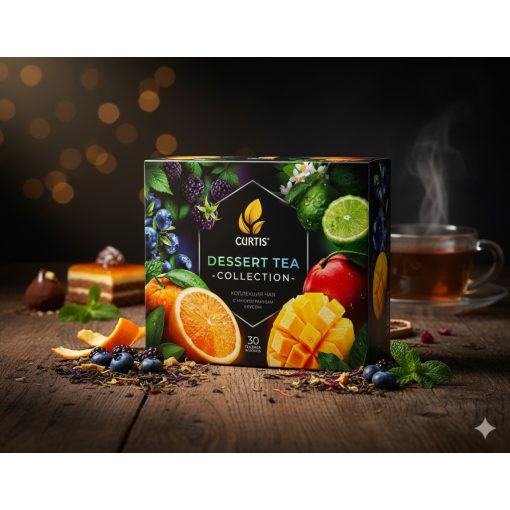 Curtis Dessert Tea Kollekció, 6 különböző remek Curtis íz, 30 filter, megújult csomagolás
