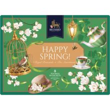 Richard Royal Képeslap filteres fekete teaválogatás 2025, 15,4g HAPPY SPRING