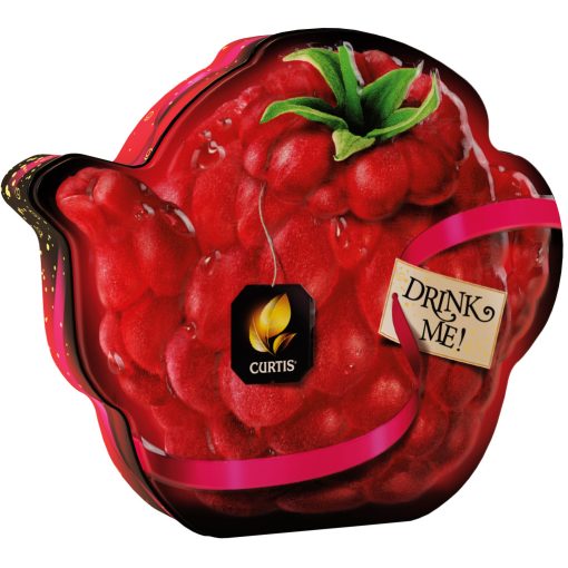 CURTIS Drink Me! RASBERRY TEAPOT fémdobozos Prémium Szálas ízesített fekete tea 70g