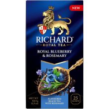 Richard Royal Blueberry & Rosemray ízesített fekete tea, 25filter x 1,7g