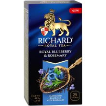 Richard Royal Blueberry & Rosemray ízesített fekete tea, 25filter x 1,7g
