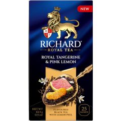   Richard Royal Tangerine & Pink Lemon ízesített fekete tea, 25filter x 1,7g