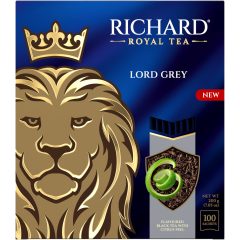   Richard Royal Lord Grey filteres, ízesített fekete tea,  100 filteres family pack