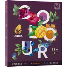Curtis Colour Tea  Set színezett és ízesített prémium tea válogatás, 45 filteres, 69,5g