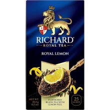 Richard Royal Citrom, ízesített fekete tea, filteres, 45g