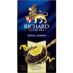 Richard Royal Citrom, ízesített fekete tea, filteres, 45g