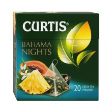 Curtis Bahama-Éjszakák, ízesített zöld tea piramis filterben, 18x1,7gr