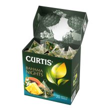 Curtis Bahama-Éjszakák, ízesített zöld tea piramis filterben, 18x1,7gr