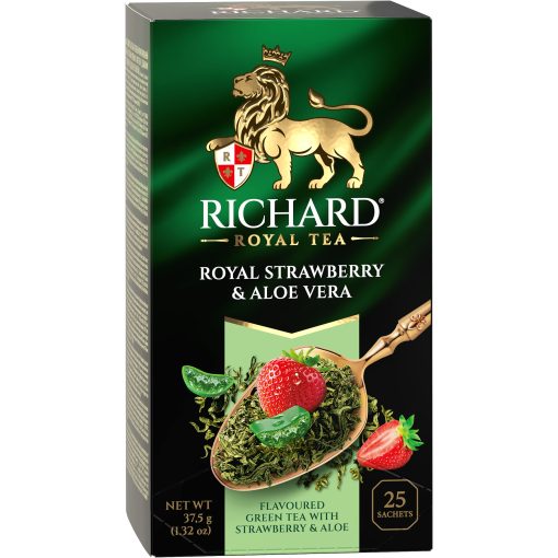 Richard Royal Eper & Aloe Vera, ízesített zöld tea, 25 filter x 1,5g