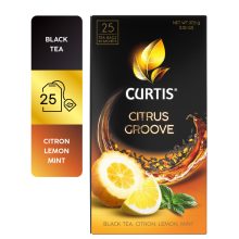 Curtis Citrus Groove , ízesített fekete tea, filteres 37,5g