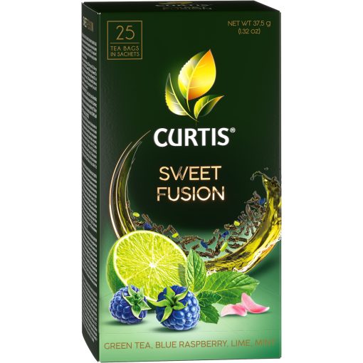 Curtis Édes Fúzió , ízesített zöld tea, filteres 37,5g