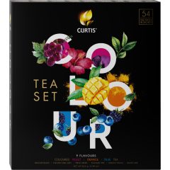   Curtis Colour Tea  Set színezett és ízesített prémium tea válogatás, 54 filteres, 84,6g