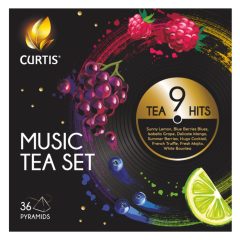   Curtis Music Tea  Set piramis filteres tea válogatás 9 ízzel, 63,2 g
