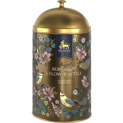   Richard Royal Bergamot & Flower Petals ízesített, szálas fekete tea, fémdobozban 60 g - BROWN