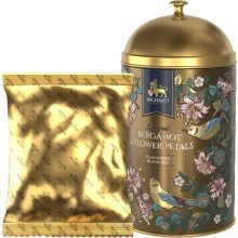 Richard Royal Bergamot & Flower Petals ízesített, szálas fekete tea, fémdobozban 60 g - BROWN