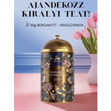 Richard Royal Bergamot & Flower Petals ízesített, szálas fekete tea, fémdobozban 60 g - BROWN