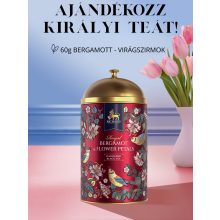 Richard Royal Bergamot & Flower Petals ízesített, szálas fekete tea, fémdobozban 60 g - RED