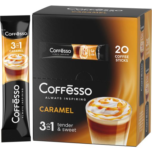 Caffesso Caramel 3in1 instant kávé, 20x15g