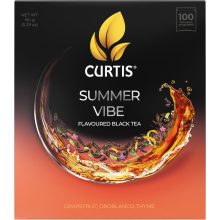 Curtis Summer Vibe Ízesítet Fekete tea, 100 filter