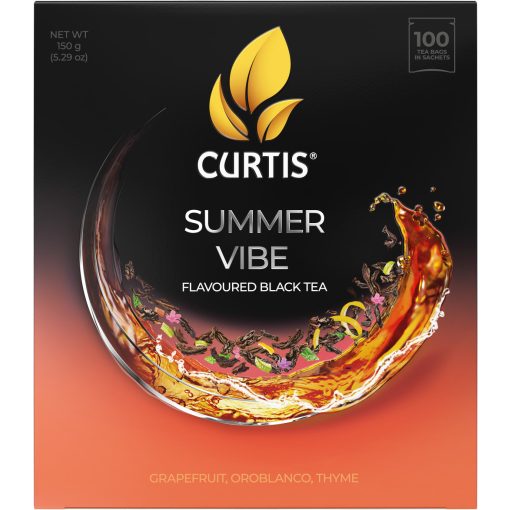 Curtis Summer Vibe Ízesítet Fekete tea, 100 filter