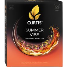 Curtis Summer Vibe Ízesítet Fekete tea, 100 filter
