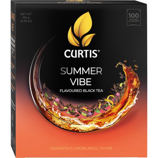 Curtis Summer Vibe Ízesítet Fekete tea, 100 filter