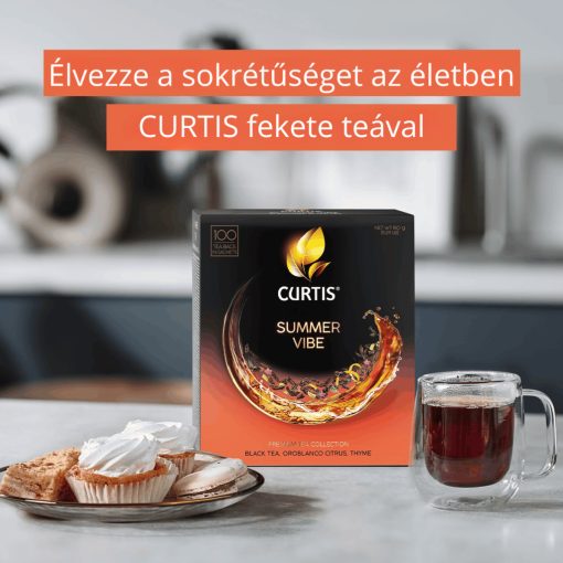 Curtis Summer Vibe Ízesítet Fekete tea, 100 filter