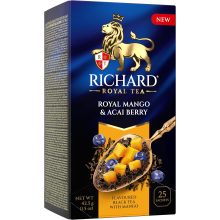 Richard Royal Mangó & Acai Bogyó ízesített fekete tea, 25 filter