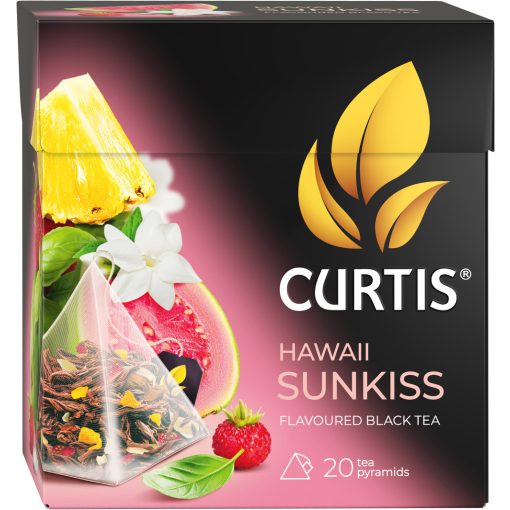 Curtis HAWAII SUNKISS ízesített fekete tea piramis filterben 34g