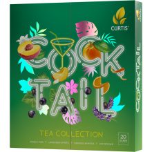 Curtis Cocktail Tea Collection - filteres ízesített tea válogatás, 4íz/doboz, 32g, zöld doboz