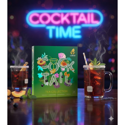 Curtis Cocktail Tea Collection - filteres ízesített tea válogatás, 4íz/doboz, 32g, zöld doboz