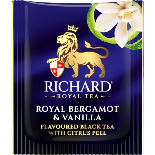 Richard Royal Bergamott & Vanília ízesített fekete tea, 25 filter