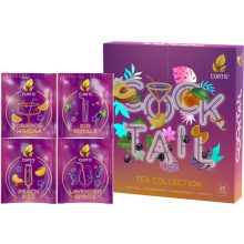 Curtis Cocktail Tea Collection - filteres ízesített tea válogatás, 4íz/doboz, 32g, pink doboz