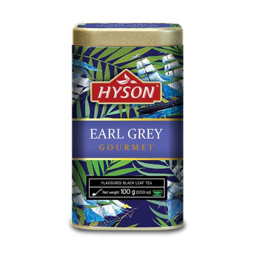 Hyson Earl Grey Fémdobozos Prémium Szálas ízesített fekete tea 100g