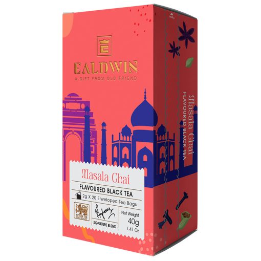 Ealdwin Filteres Tea Tasakban, Fekete Tea, Masala Chai 2g x 20