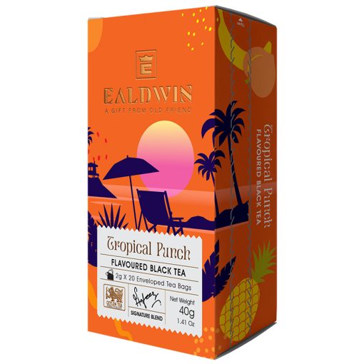 Ealdwin Filteres Tea Tasakban, Fekete Tea, Tropical Punch 2g x 20
