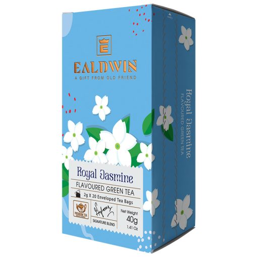Ealdwin Filteres Tea Tasakban, Zöld Tea, Royal Jasmine  2g x 20