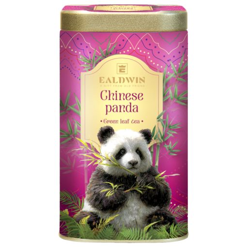 Ealdwin Chinese Panda 100g, fémdobozos, prémium, szálas zöldtea
