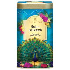   Ealdwin Asian Peacock 100g, fémdobozos, prémium, szálas, ízesített zöldtea