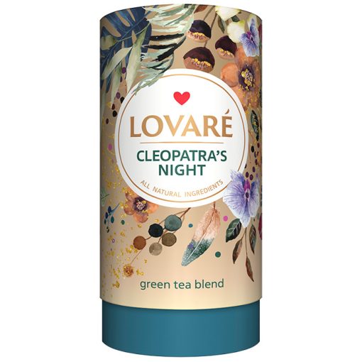 Lovaré Szálas Ízesített Prémium Tea , Cleopatra’s Night (Zöld tea) 80g + 15 teafilter tasak