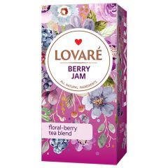   Lovaré Prémium Ízesített Tea Filteres, Berry Jam (Herba tea) 24 filter