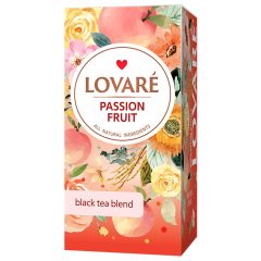  Lovaré Prémium Ízesített Tea Filteres, Passion Fruit (Fekete tea) 24 filter