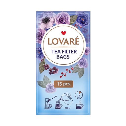 Lovaré Szálas Ízesített Prémium Tea , Night Beautea (Black tea) 80g + 15 teafilter tasak