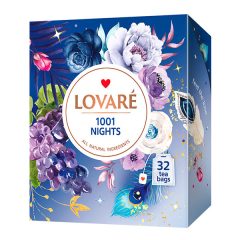   Lovaré Prémium Ízesített Tea Filteres, 1001 Nights ( Fekete és Zöld tea keveréke) 32 filter 