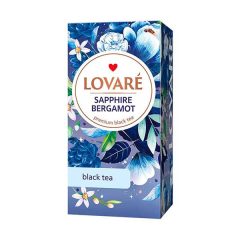   Lovaré Prémium Ízesített Tea Filteres,  Sapphire bergamont (Fekete tea) 24 filter