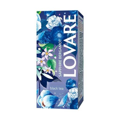 Lovaré Prémium Ízesített Tea Filteres,  Sapphire bergamont (Fekete tea) 24 filter