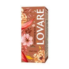 Lovaré Prémium Ízesített Tea Filteres, Diamond Black (Fekete tea) 24 filter