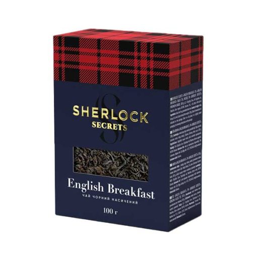 Shelrock Secrets - English Breakfast, ízesített prémium szálas fekete tea, 100g