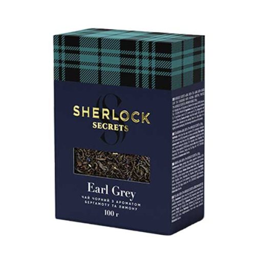Sherlock Secrets - Earl Grey, ízesített prémium szálas fekete tea, 100g